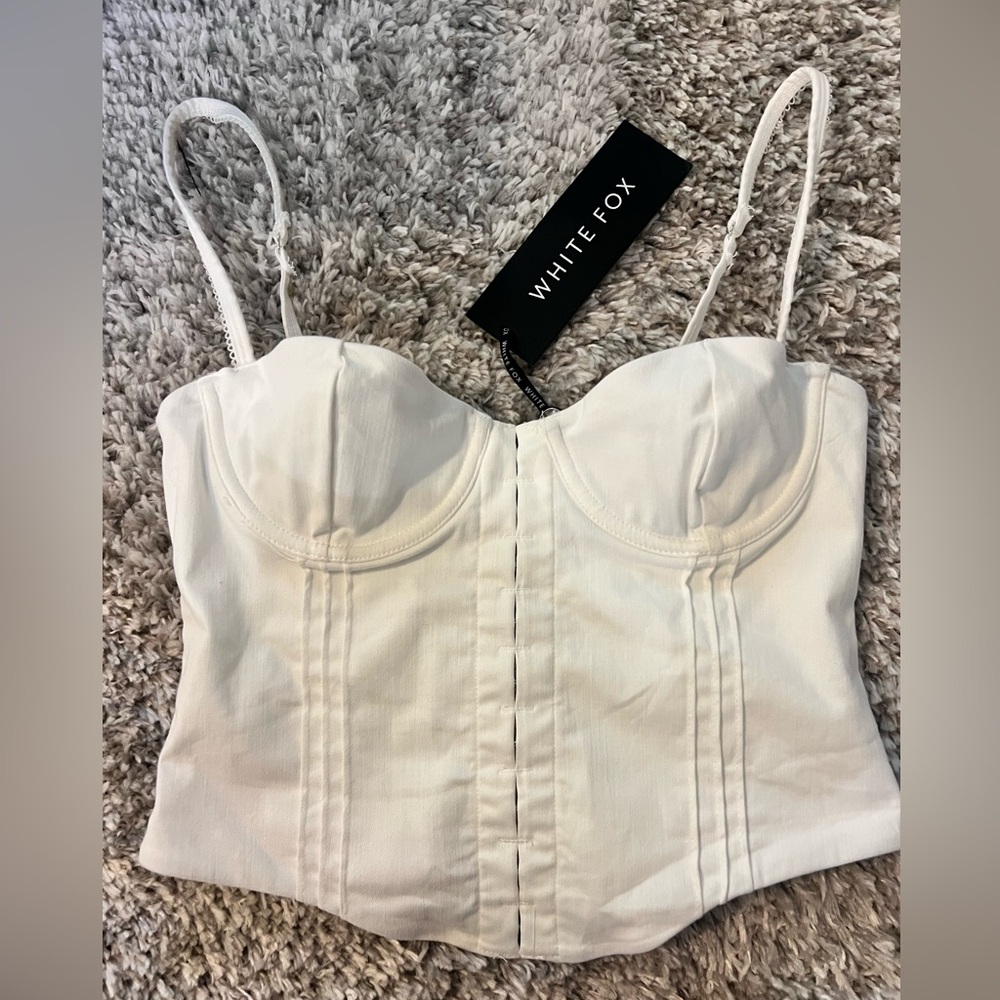 White Fox corset top